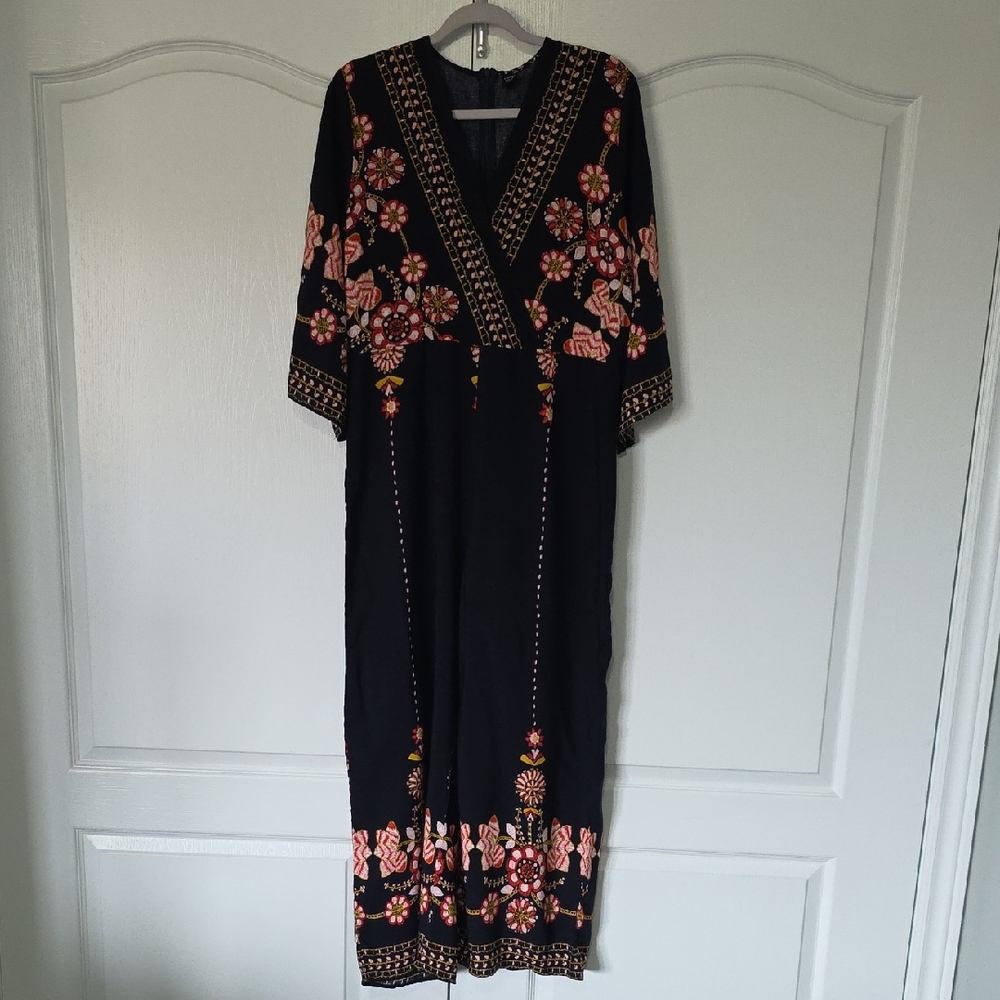 Elegant Black Floral Jumpsuit